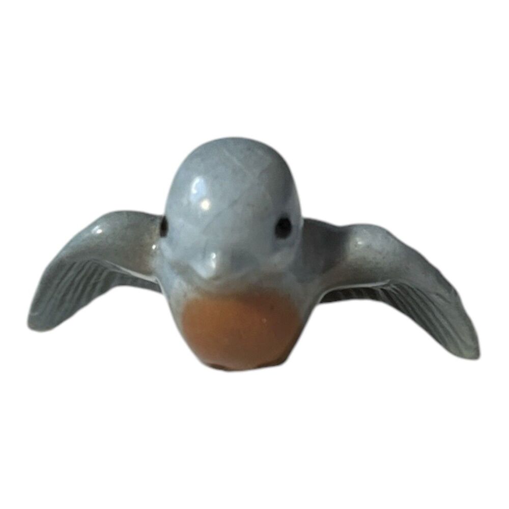 Hagen Renaker Porcelain Miniature Blue Tweetie Wings Spread Retired 1-1/2" READ